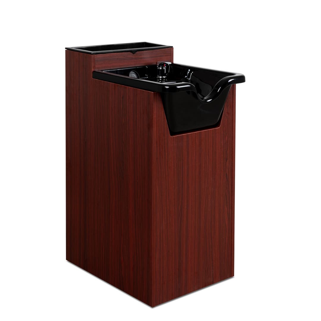 Cumberland Shampoo Bowl Cabinet in Cherry - CLEARANCE, DISCONTINUED, AS IS, NO WARRANTY, NO RETURN
