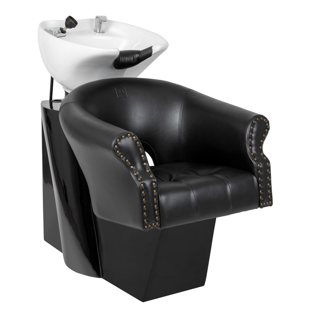 Arnage Shampoo System in Black with White Bowl