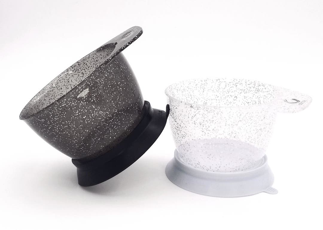 Colortrak Galaxy Glitter Bowls with Removable Suction Ring