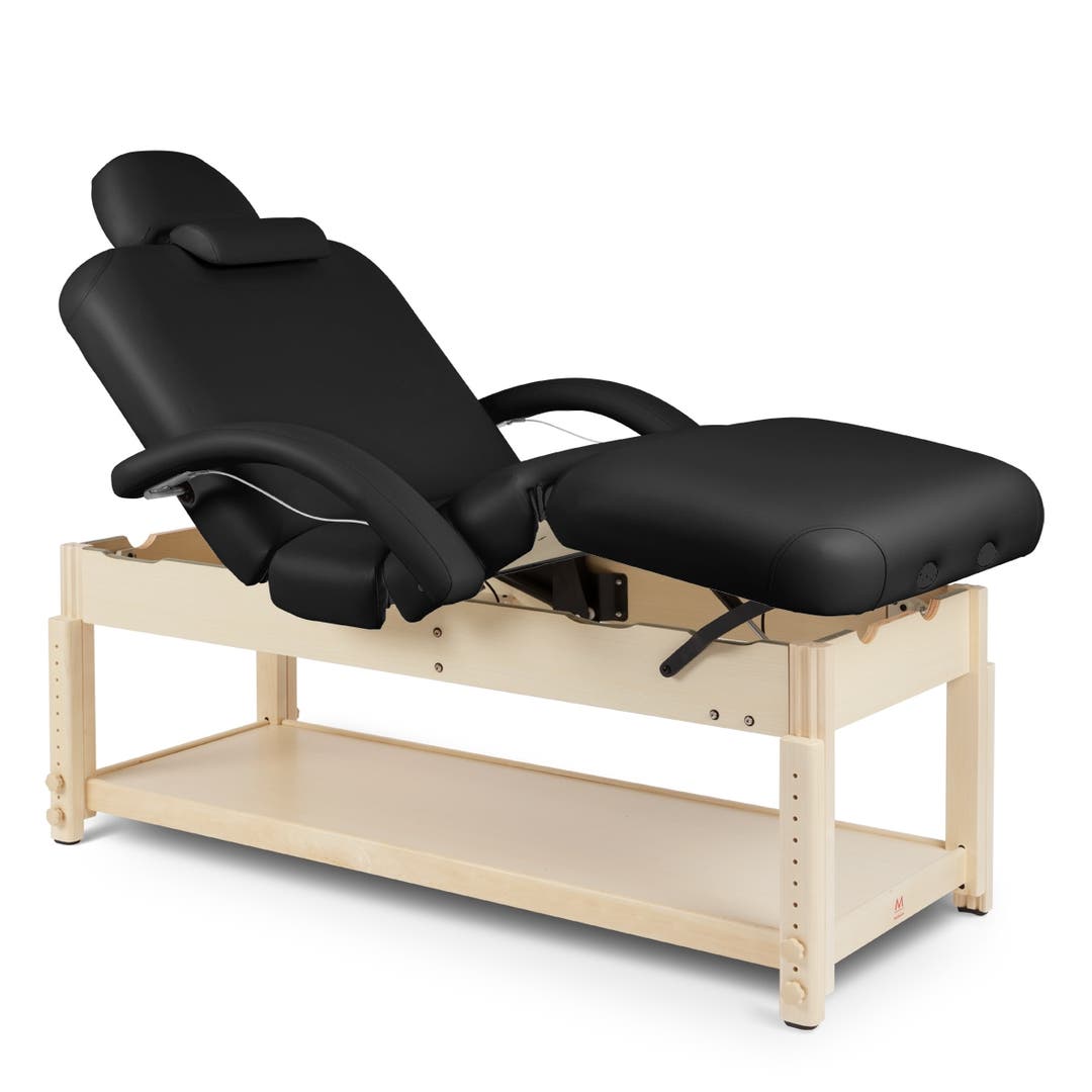 Nirvana Adjustable Deluxe Massage Table in Black