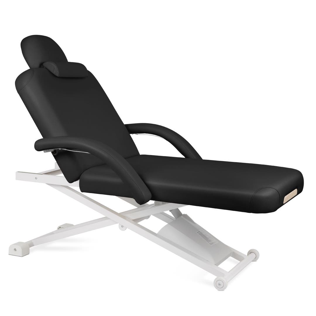 Amelia Electric Massage Table with Tilting Back in Black
