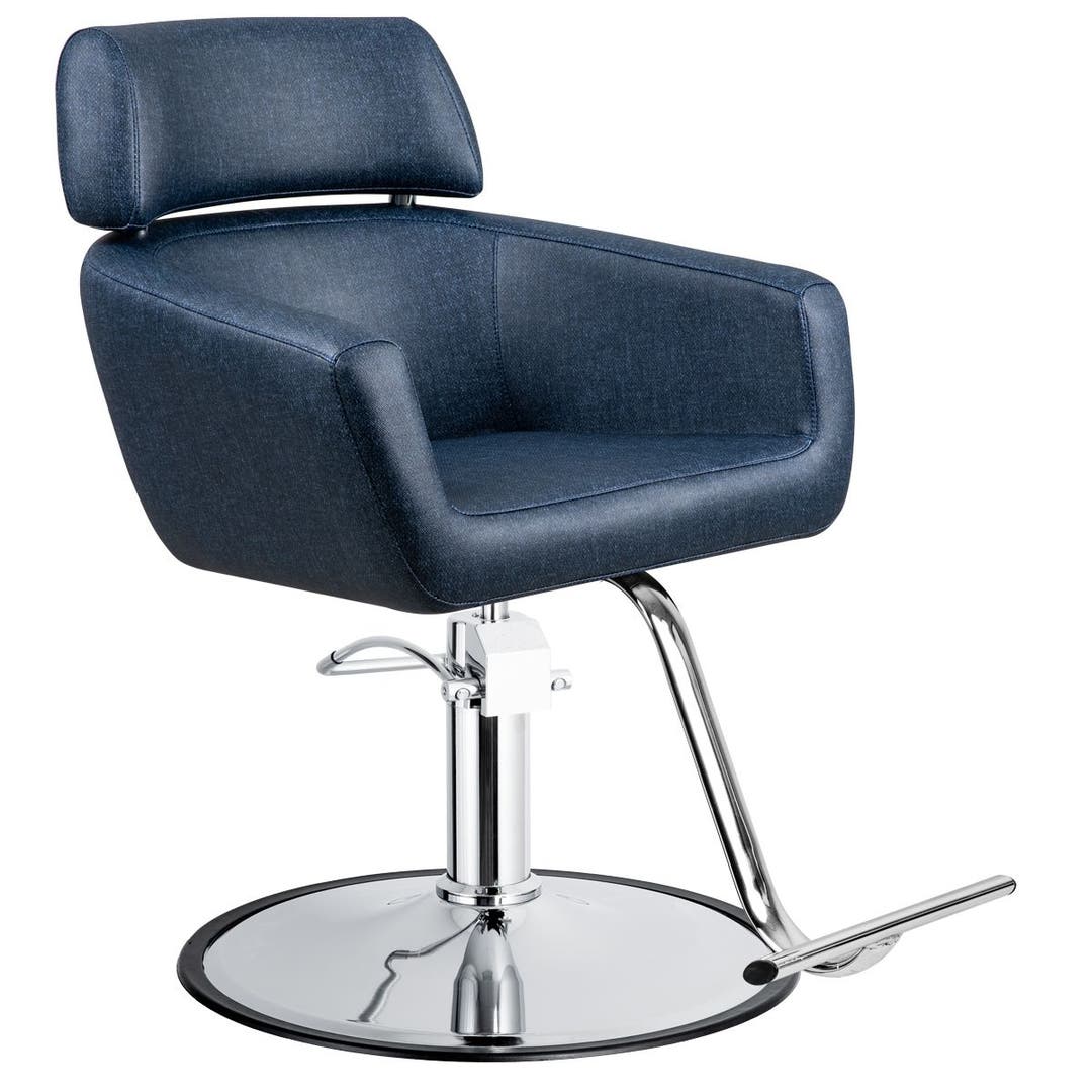Azure Salon Styling Chair - Denim Blue