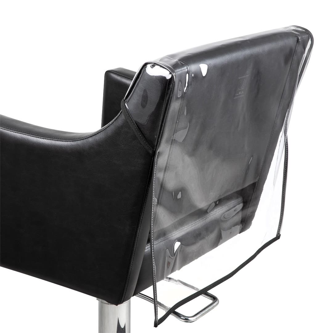 Bellini Clear Vinyl Chair Cover with Black Trim
