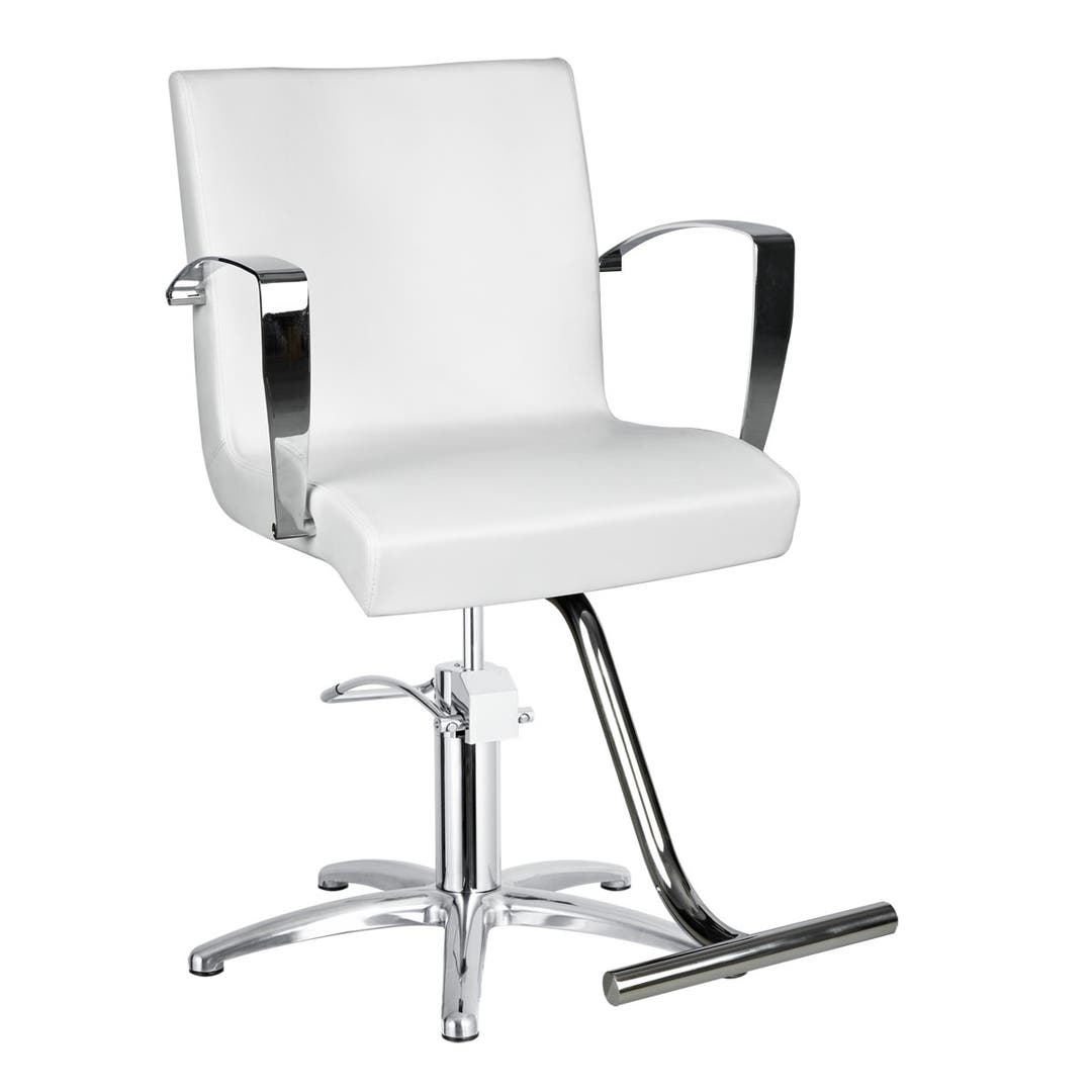 Carrera Salon Styling Chair in Alpine White - 5 Star - CLEARANCE - DISCONTINUED, AS IS, NO WARRANTY, NO RETURNS