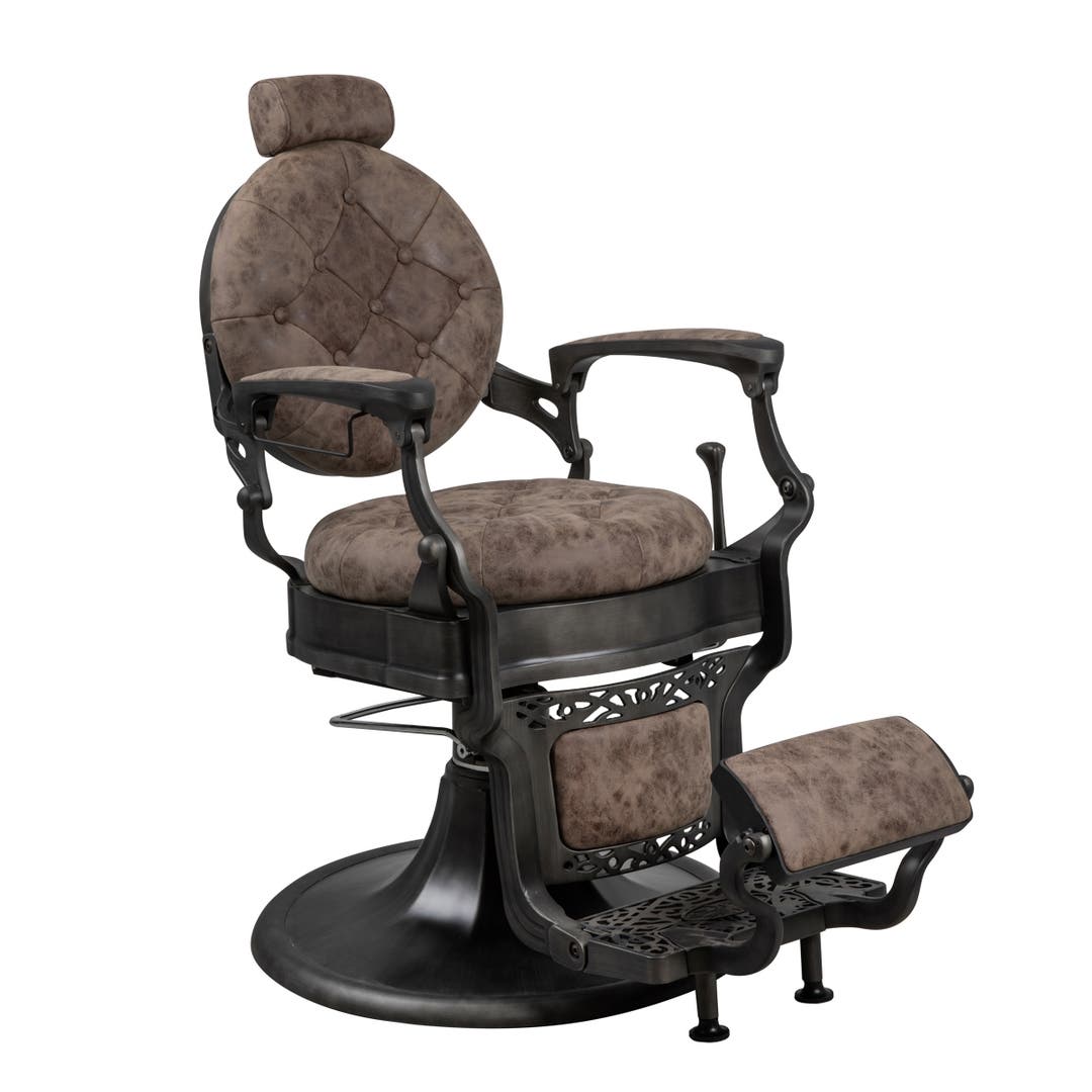 Coppola II Barber Chair in Tobacco Brown