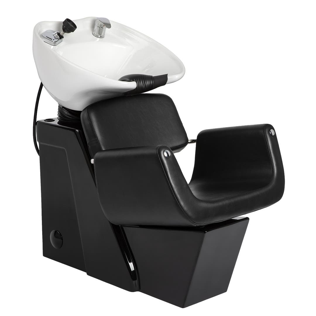 Corsa Shampoo System in Black with White Bowl
