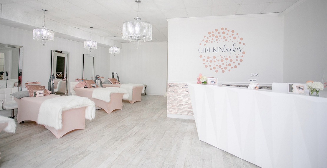 esthetician spa with facial treatment beds and facial steamers