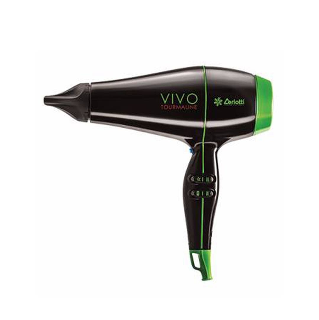Vivo Tourmaline Blow Dryer in Black - Made in Italy