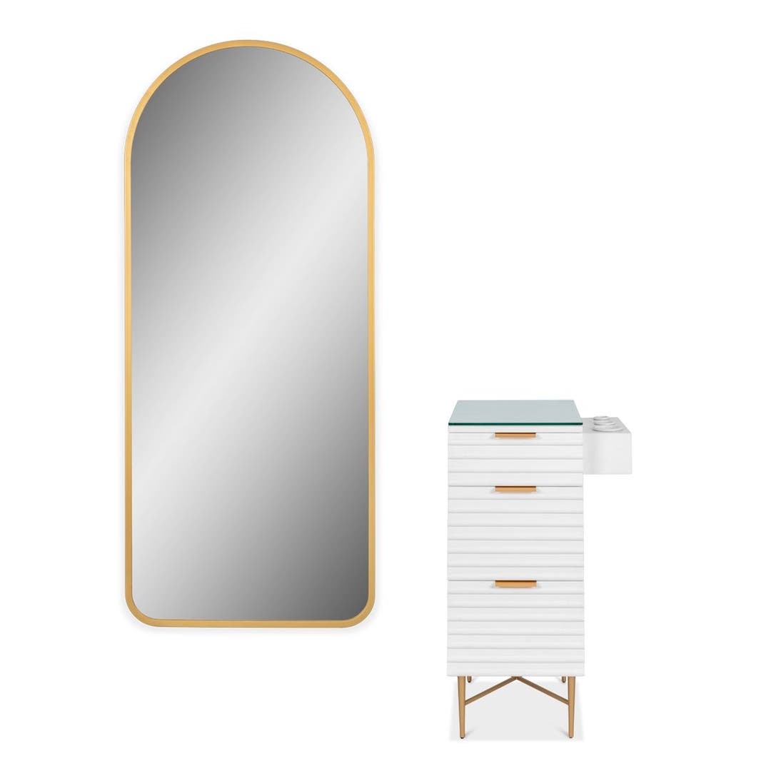 Mio Styling Station with Gold Mirror