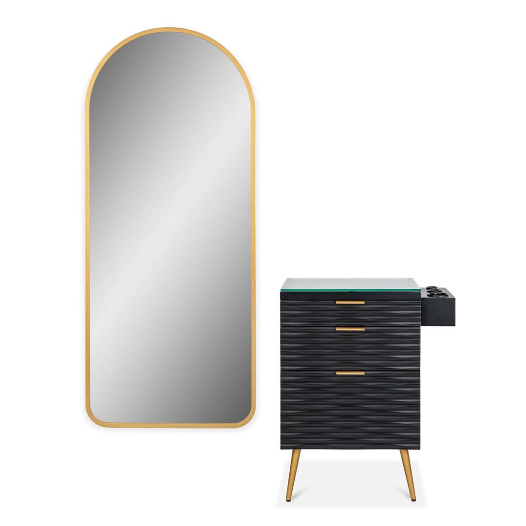 Akamu Styling Station with Gold Mirror