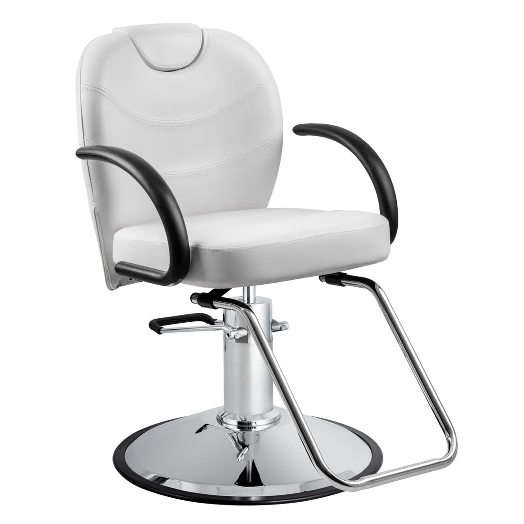 Modena All Purpose Salon Styling Chair in Alpine White - CLEARANCE - DISCONTINUED, AS IS, NO WARRANTY, NO RETURNS