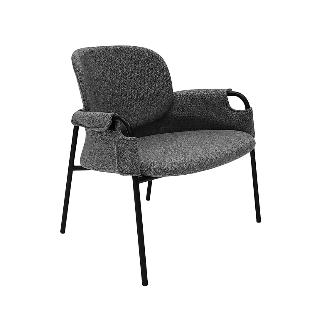 Clovis Waiting Chair in Gray - Set of Two - CLEARANCE, DISCONTINUED, AS IS, NO WARRANTY, NO RETURN