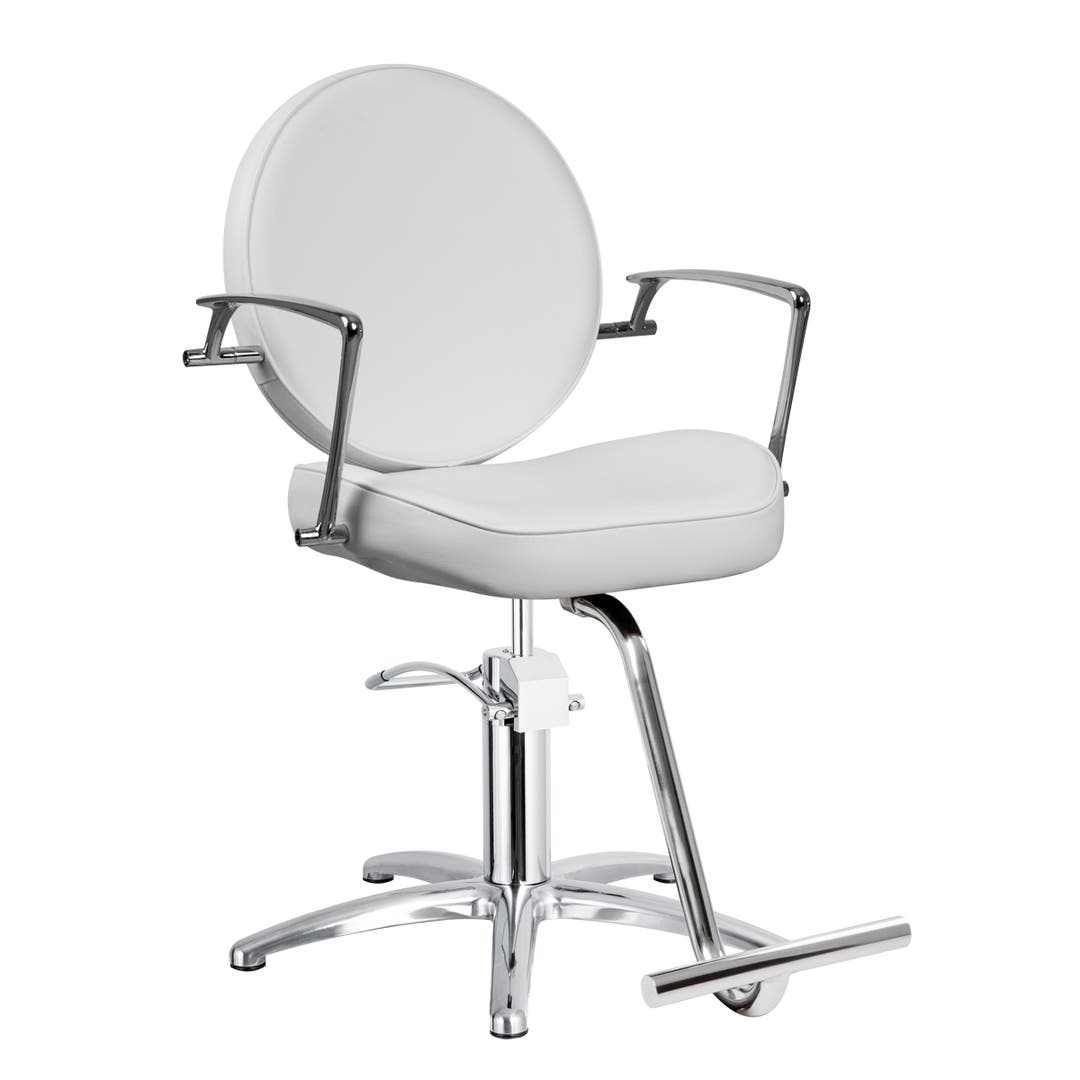 Prado Salon Styling Chair in White - 5 Star - CLEARANCE - DISCONTINUED, AS IS, NO WARRANTY, NO RETURNS