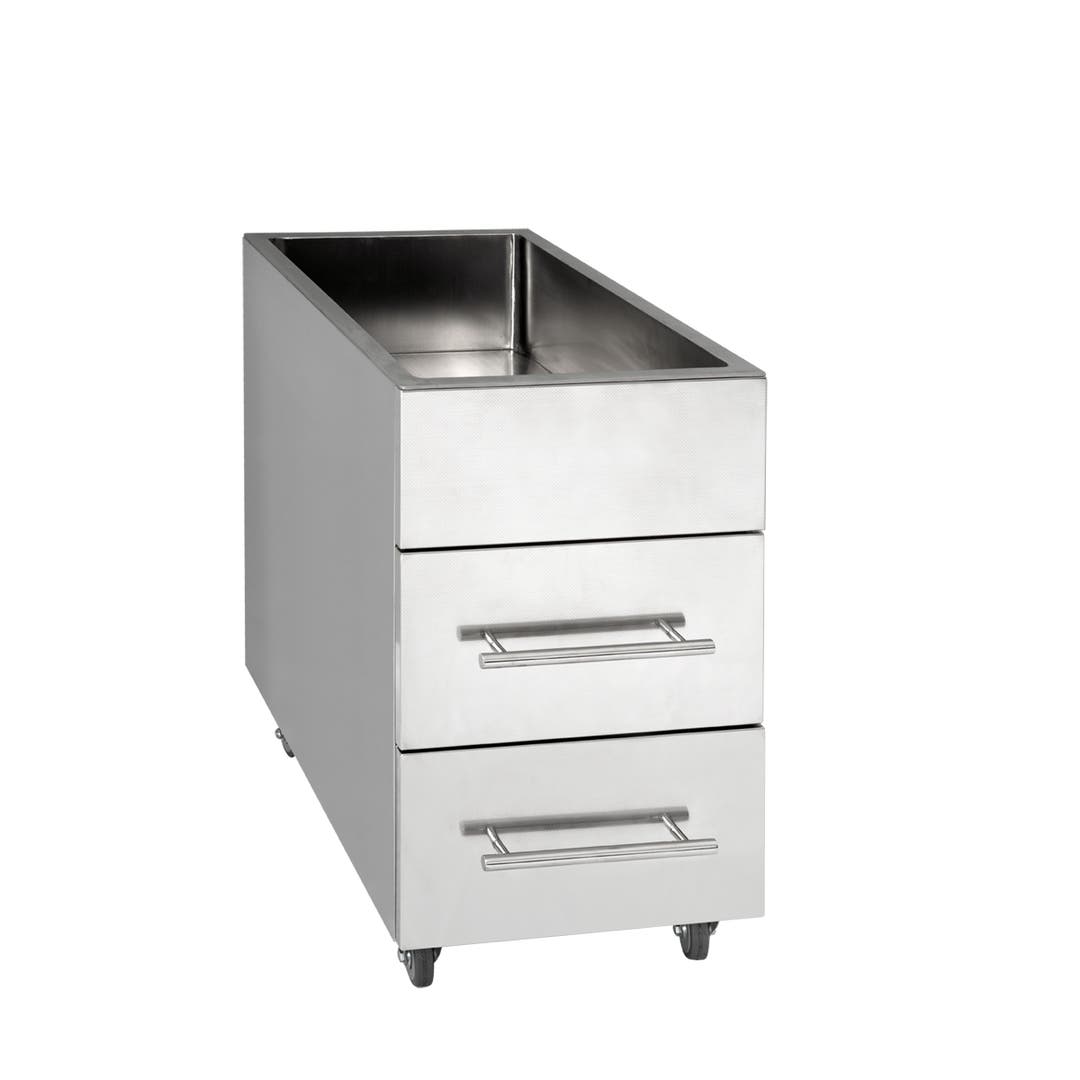 Sentinel Stainless Steel Mobile Pedicure Cart - CLEARANCE, DISCONTINUED, AS IS, NO WARRANTY, NO RETURN