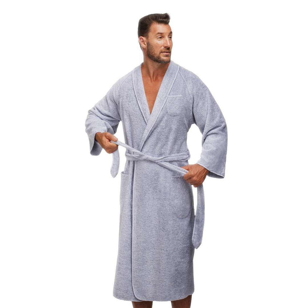 Tuxedo Shawl Collar Spa Robe by The Madison Collection