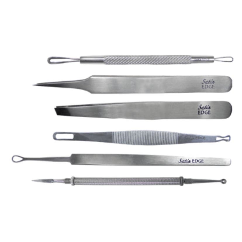 6pc. Stainless Steel Esthetic Kit with Deluxe Case